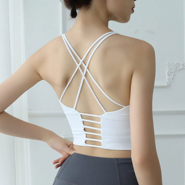 Strappy Padded Workout Yoga Bras - Image 5