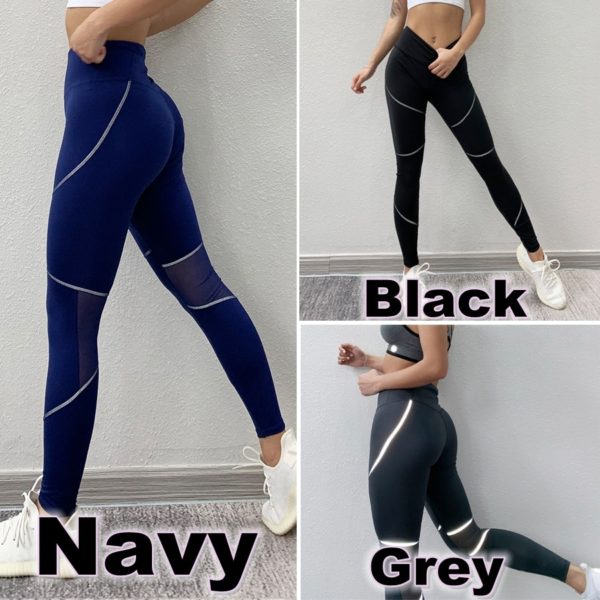 Mesh Striped Woman Leggings - Image 5