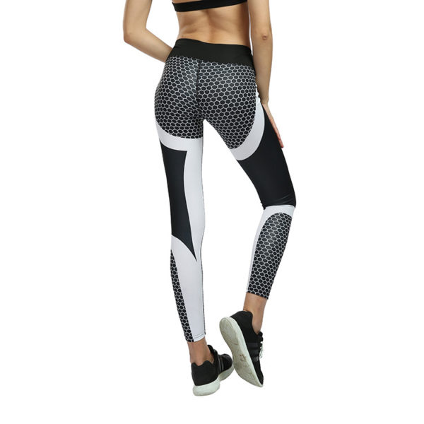 Honeycomb Printing Yoga Pants - Image 2