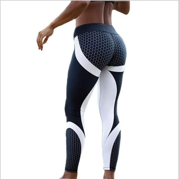 Honeycomb Printing Yoga Pants - Image 4