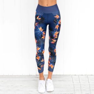 High Waist Printed Yoga Pants
