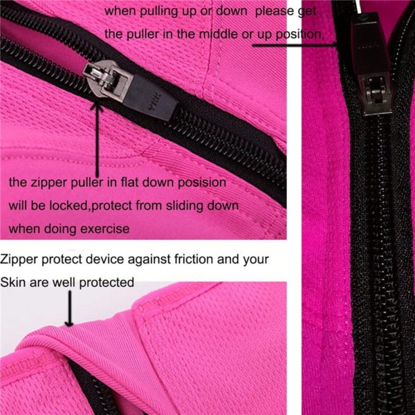 Zipper Push Up Sports Bras - Image 4