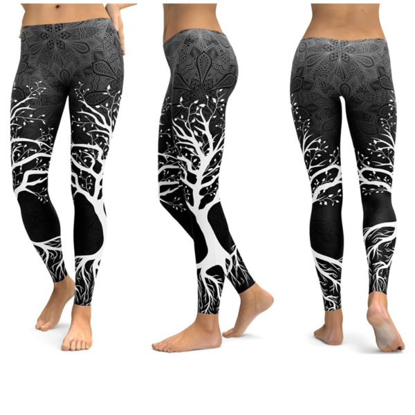 Colorful Print Yoga Pants - Image 4