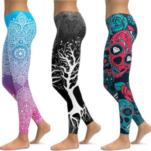 Colorful Print Yoga Pants