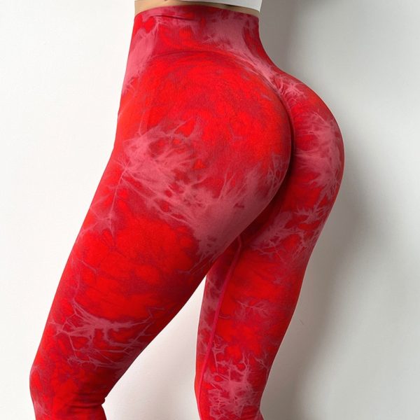2021 New Tie Dye Women High Waist Fitness Leggings - Image 4